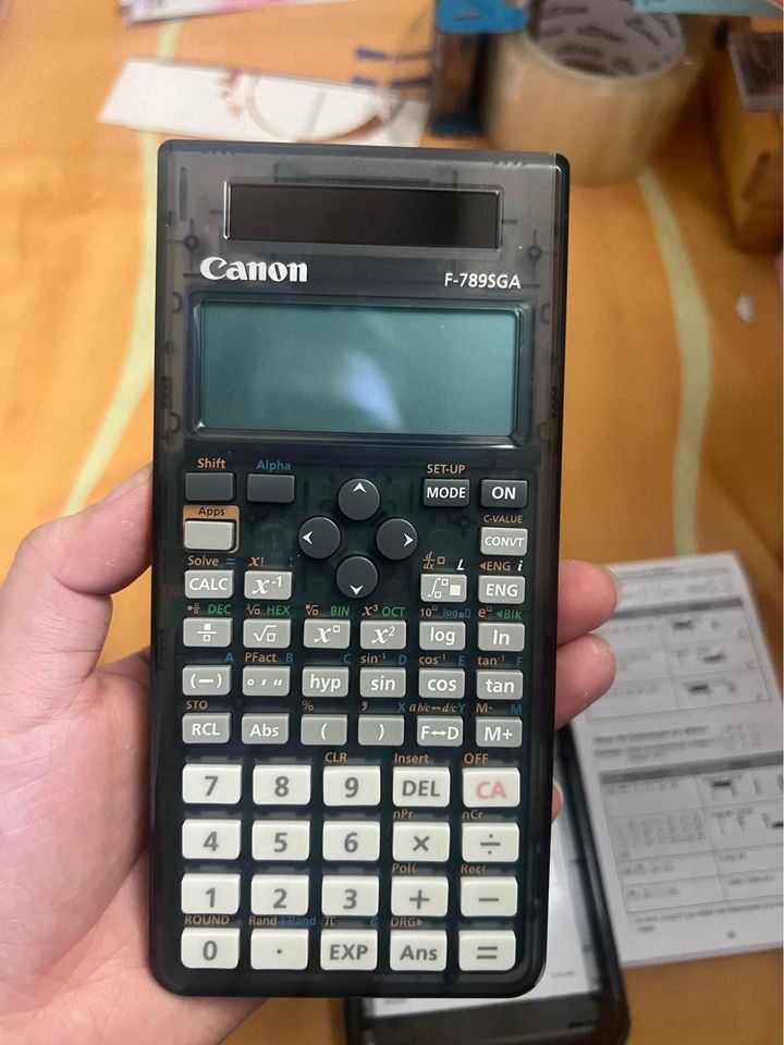 Canon F-789 SGA Original Transparent Calculator